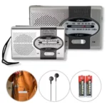 Mini Radio Portatil Am Fm De Bolso Com Fone De Ouvido